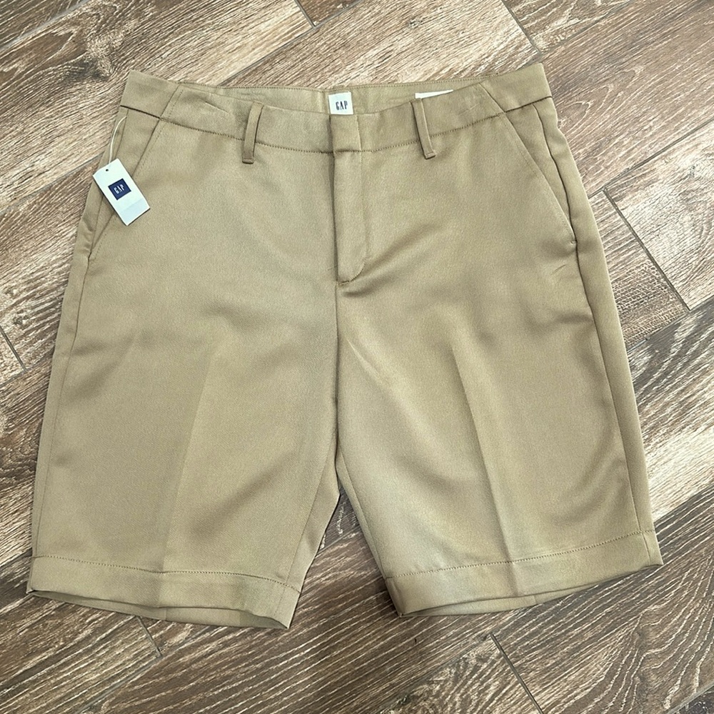 New Gap Bermuda Polished Sateen Shorts 10R